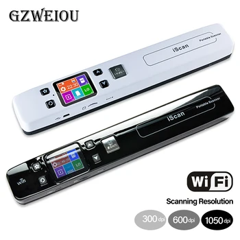 

New Arrival Portable 1050DPI JPG / PDF Format Document Image Scan Scanner with LCD Displayer Support4A Handhold Document Scanner
