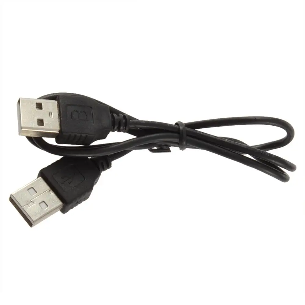 1 шт. черный USB 2,0 Мужской M/M переходник с удлинителем Кабель-адаптер провод