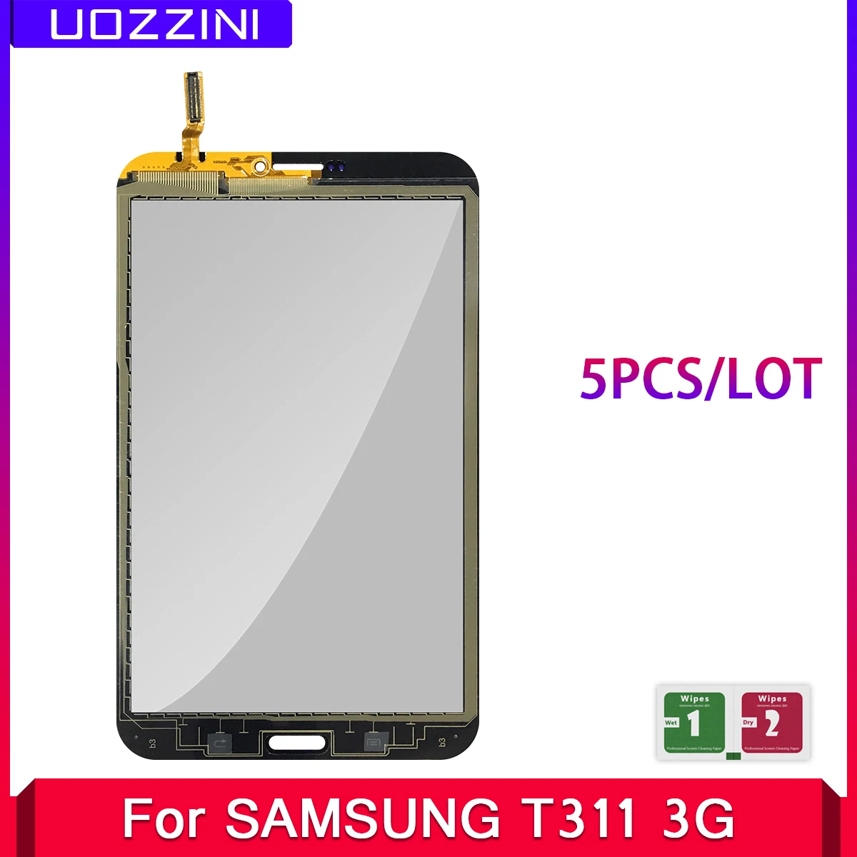 5 шт./лот, сенсорный экран для samsung Galaxy Tab 3 8,0 T310 T311 SM-T310, SM-T311, Передний сенсорный экран, стекло, дигитайзер, замена