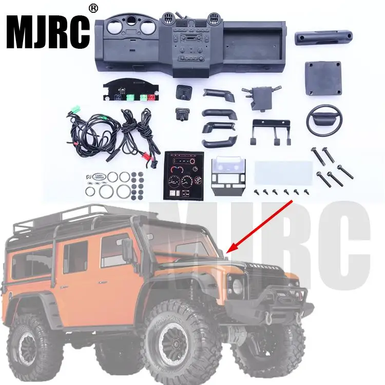 

Suitable for 1/10 simulation Traxxas TRX4 TRX-4 Defender RC car DIY simulation car interior kit simulation center console part