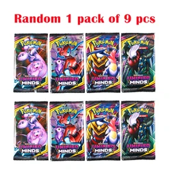 Cartes Pokemon Françaises Thème Styles de Combat à l'Épée et au Bouclier, Jouet avec Boîte de Détail Neuve et Scellée, en Anglais, pour les Cadeaux d'Enfant, 9 Pièces 