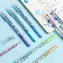 4 компл./лот сверкающий цветной маркер ручка металл цвет, блеск для рисования рукописная подводка для глаз канцелярские принадлежности подарок школа искусство F792