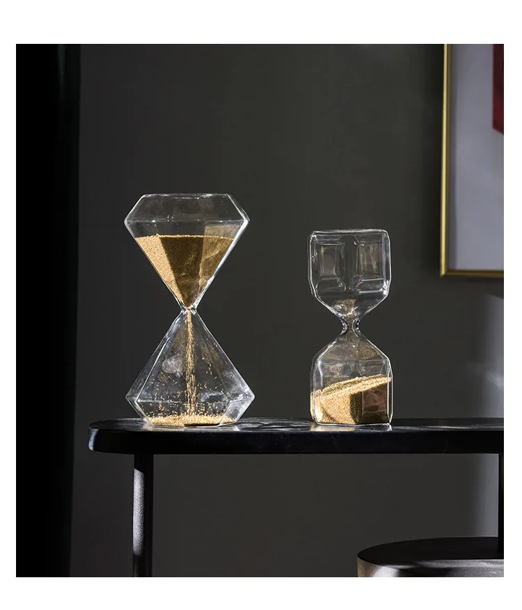 Description Picture 6 of itemCreative Table Sandglass Modern Simple Nordic Personalized Household Decor Living Room Desktop Glass Hourglass Ornaments ZB13