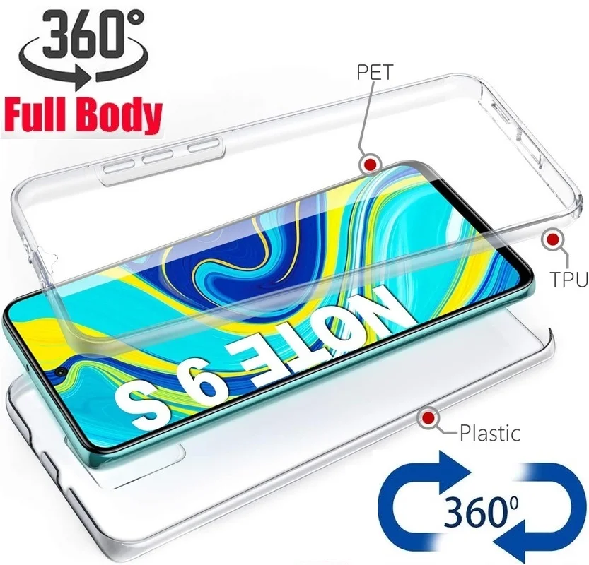 Силиконовый чехол с полным покрытием 360 градусов для Xiaomi Redmi 9AT 9C NFC 8A 7A 6A 5A 5 Plus