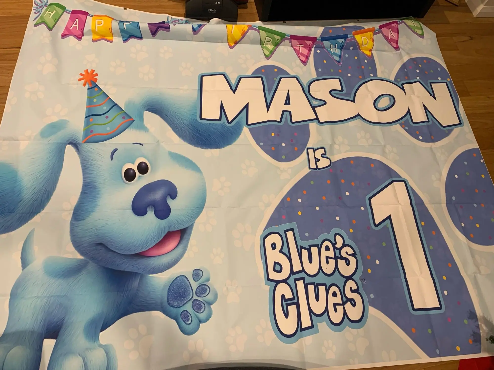Woncol Blues Pistas Fotografia Fundo Feliz Aniversário Foto Pano de Fundo Gênero Revelar Personalizado Decoração Banner Foto Prop - Image 2