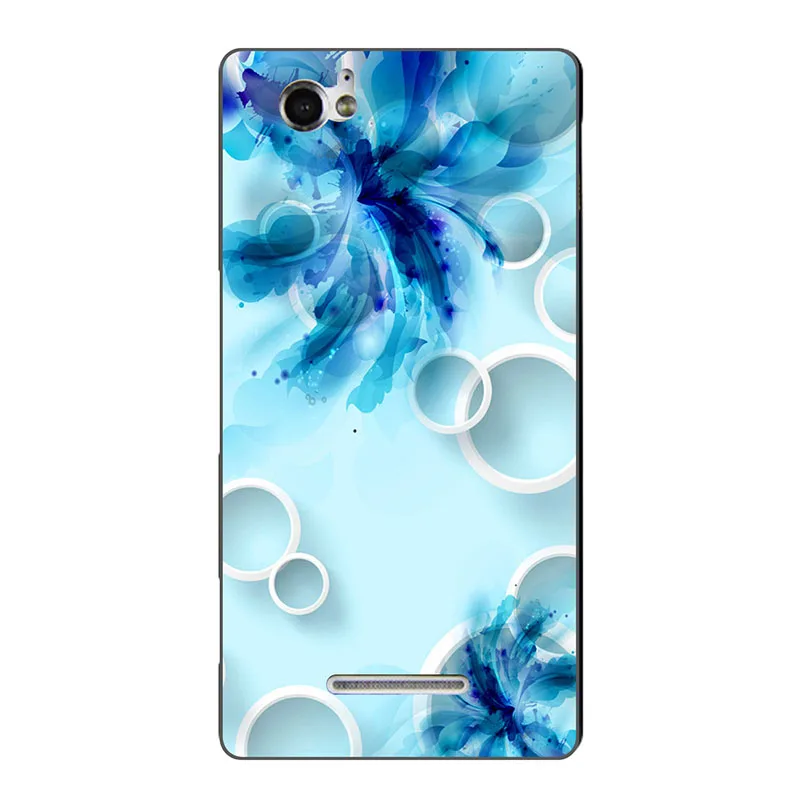 Чехол для телефона с принтом для sony Xperia M C1905 C1904 Dual C2004 C2005 чехлы задняя крышка для телефона полная 360 защитная оболочка дизайн