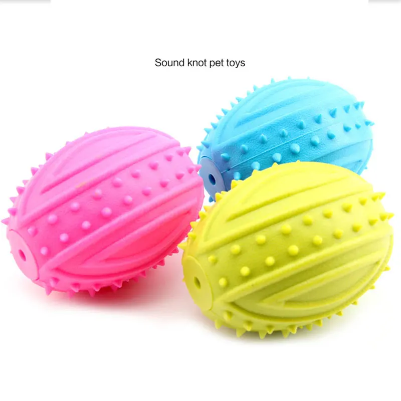 Игрушка для домашних животных Жевательная укуса TPR безопасная игра в мяч