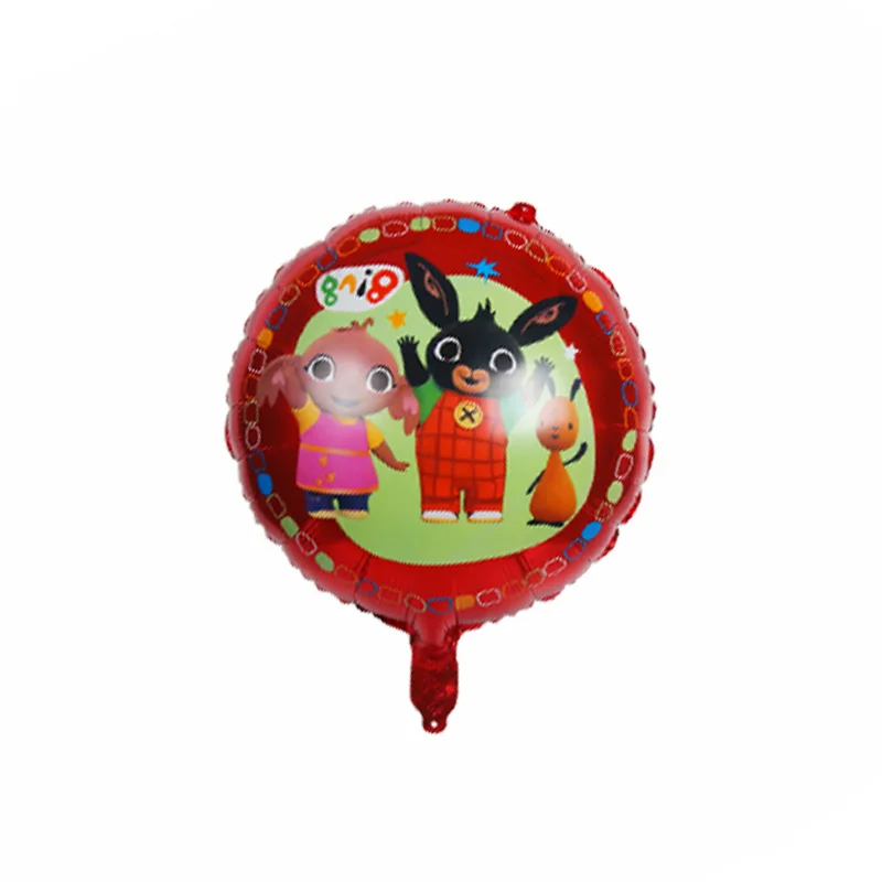 18inch balloon 1pcs 6 шт. 85*45 см Bing кролик фольгированный Шар 32 дюймов номер шар набор детский душ дети 1 2 3 4 5 день рождения Декор принадлежности - Цвет: 18inch balloon 1pcs