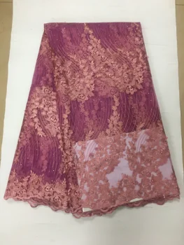 

African lace fabric 2020 High quality Nigerian French lace fabric wedding dress
