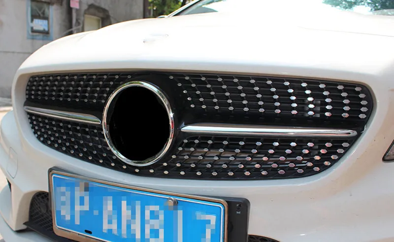 Без эмблема решетка алмаза подходит для Mercedes Benz cla Class W117 CLA180 CLA200 CLA250 CLA45 2013-+ решетка в спортивном стиле