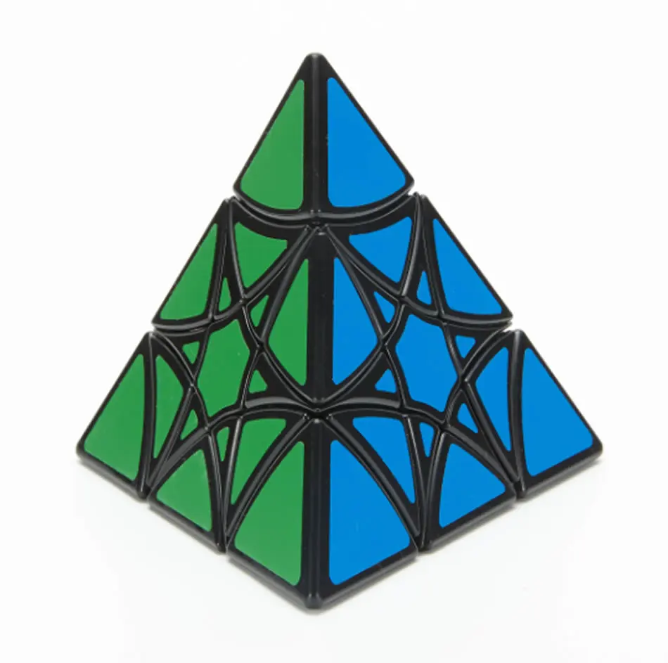 Высококачественный LanLan Curvy Hexagram 3x3x3 Pyraminxeds волшебный куб 3x3 Pyramid speed Puzzle Рождественский подарок идеи детские игрушки