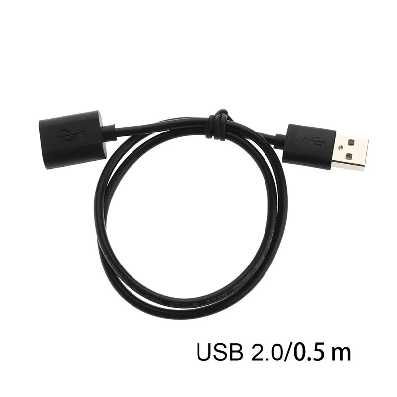 

0.5m Extension Wire Male To Female Data Sync Transfer Adapter Cable USB 2.0