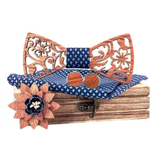 JAYCOSIN галстук-бабочка, модная деревянная бабочка, мужской галстук-платок, набор для свадебной вечеринки, рождественские подарки, Бамбуковая одежда для шеи, резные