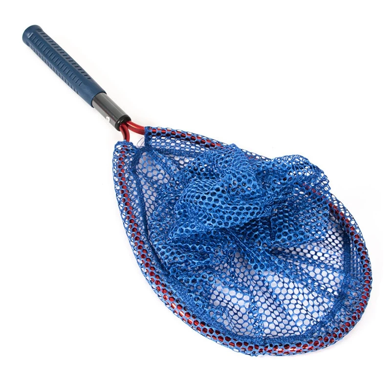 Fishing Landing Hand Net Fishing Hand Net Head Fish Net Head Fishing Accessories - Цвет: Синий