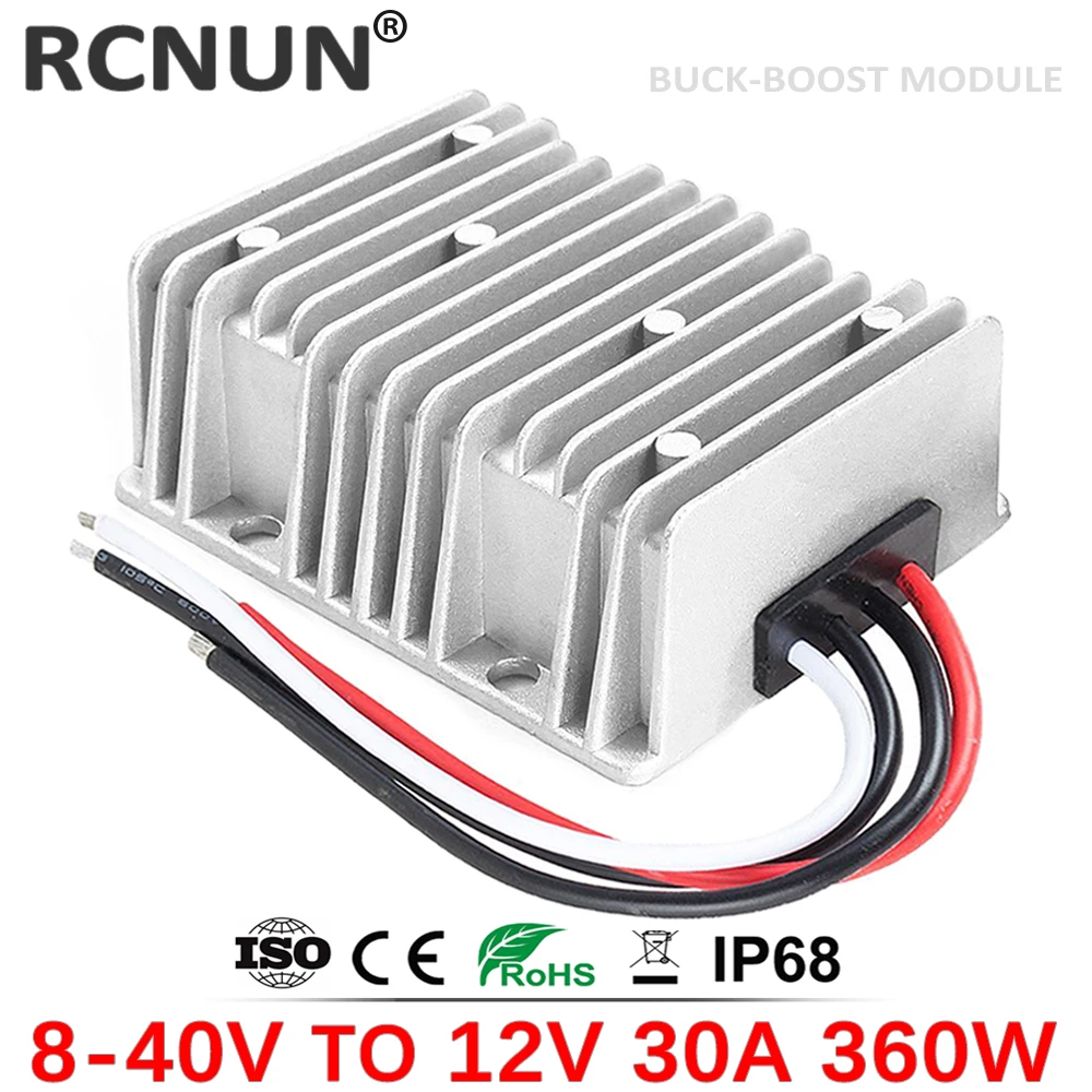 DC DC Boost Buck Converter 9-36V To 13.8V, 20A 276W | Waterproof Voltage Regulator Module For Car Audio, Solar