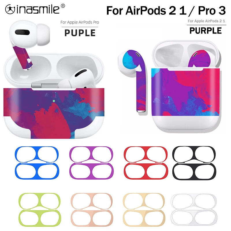 Милая наклейка для Airpods pro аксессуары крышка наклейка для airpods 2 3 защитный чехол Защита от пыли для AirPods Pro 3 Чехол Кожа