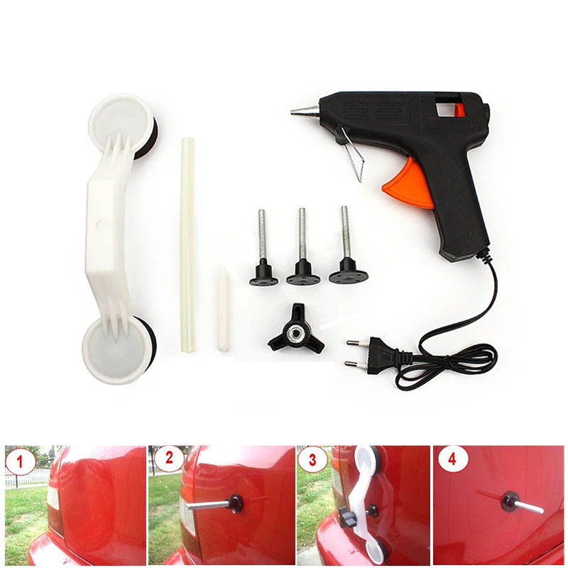High Quality Auto Pops A Dent Ding Repair Removal Tool Vehicle Automobile ABS Glue Gun DIY Paint Car Care Set Kit Tools