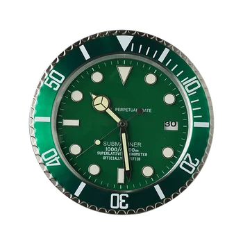 

Luxury Round Wall Clock Vintage Retro Antique Green Modern Unique Wall Clocks Living Room Watch Kitchen Wall Decor Clock II50BGZ