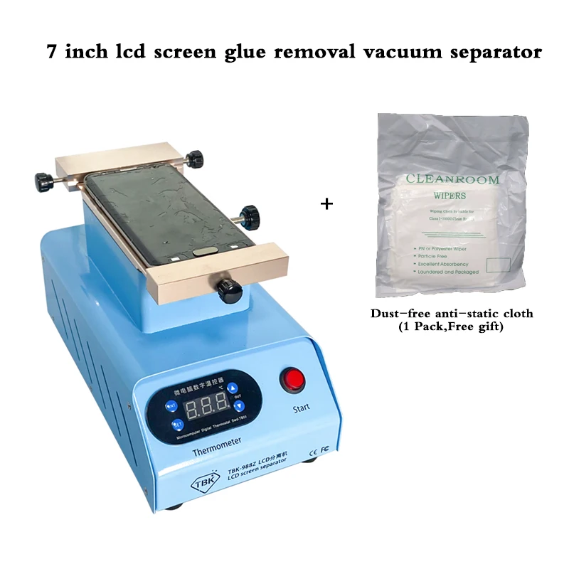 

tbk 988z vacuum heatable separator Machine Repair tools for phones to separate lcd flat or Curved screens and remove oca glue