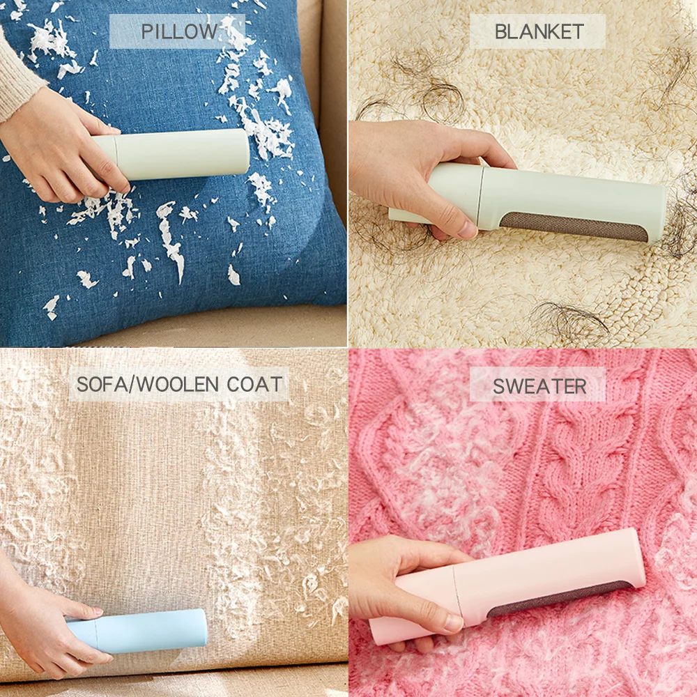 Lint Roller Reusable Travel lint brush with self cleaning, Lint Roller Brush for Hair Removal Cat Dogs Cleaning products