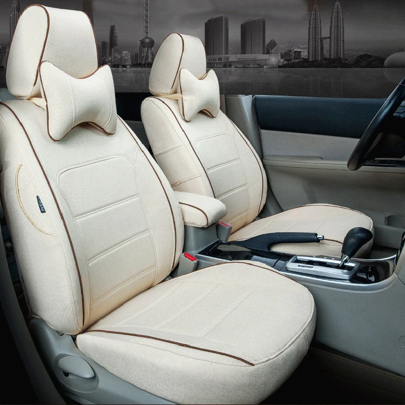 Чехлы для сидений CARTAILOR автомобильные аксессуары подходят Infiniti M35 M37 M56 льняная