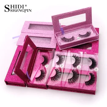 

SHIDISHANGPIN 1 pair handmade faux mink eyelash 3d fluffy volume lashes book reusable natural long fake eyelashes cilios makeup