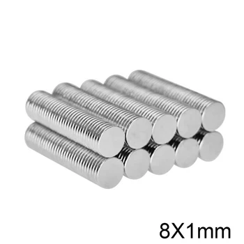 

200~2000PCS 8x1 mm Powerful Strong Magnetic Magnet 8mmx1mm Permanent Neodymium Magnet 8x1mm Fridge Small Round Magnet 8*1 mm