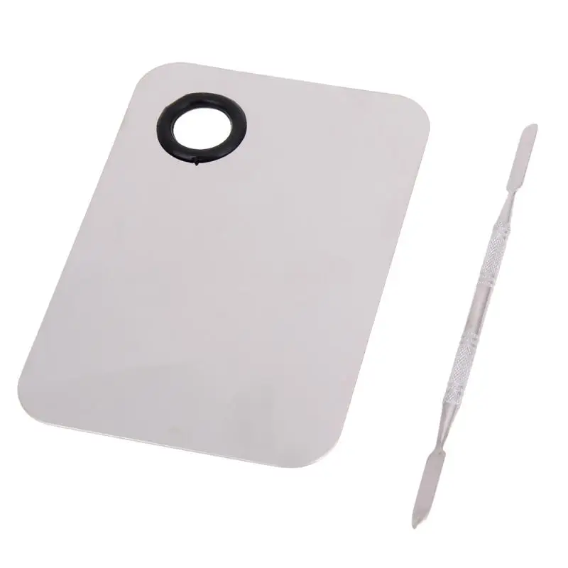 Смеситель для макияжа из нержавеющей стали лак для ногтей основа, смешивание пластины