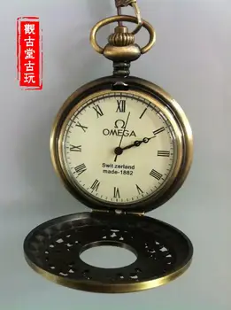 

ANCIENT HOLLOW-OUT OMEGA POCKET WATCH.