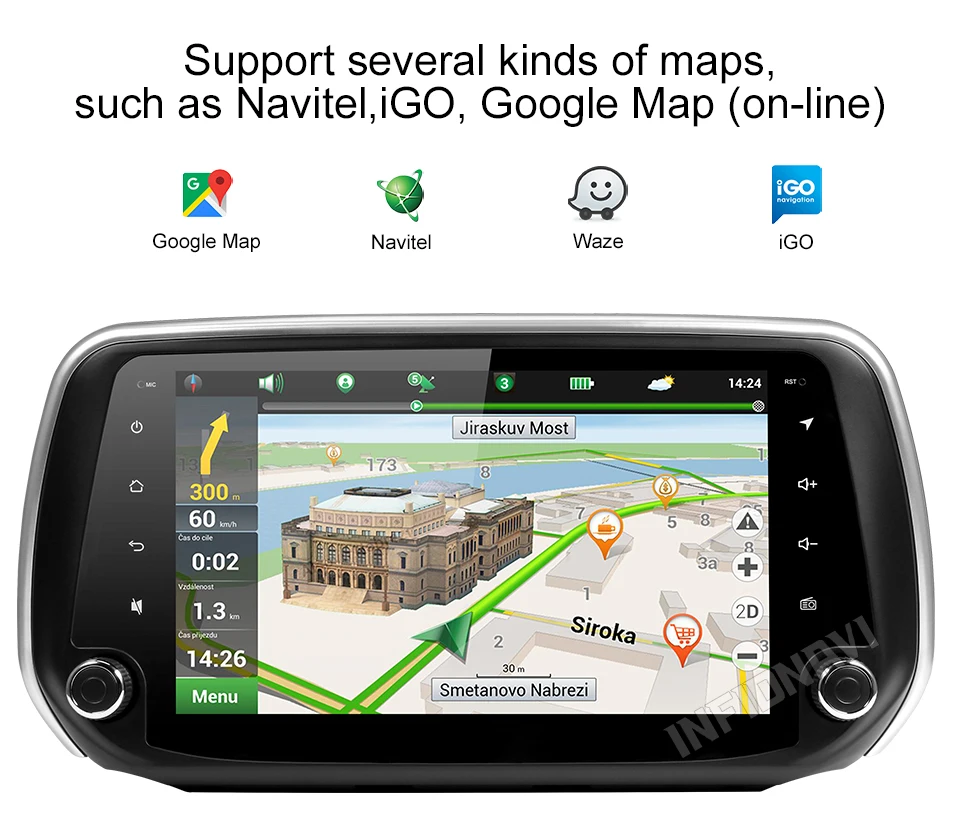 Android 9,0 2+ 32G автомобильный dvd для hyundai Santa Fe/ix45 gps навигация Радио Видео Стерео Мультимедиа Плеер ips экран