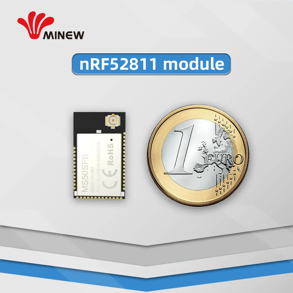 BQB FCC CE сертифицированный nRF52811 Bluetooth модуль BLE 5,0 с полным GPIO