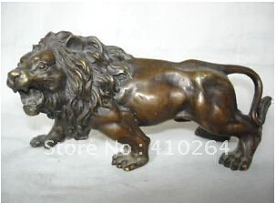 

Exquisite Collectibles Tibet bronze lion statue
