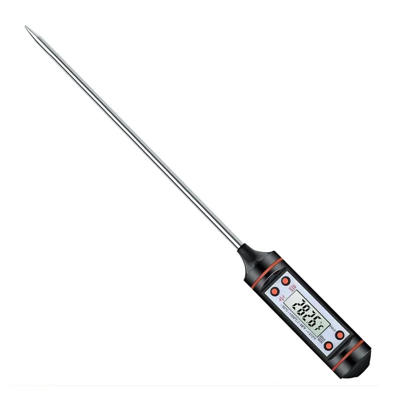 thermometer Цифровой Кухонный Термометр с ЖК-экраном, кухонный гриль для приготовления пищи, барбекю, зонд для еды, конфеты, молоко, вода, мясо, термометр с батареей - Цвет: thermometer