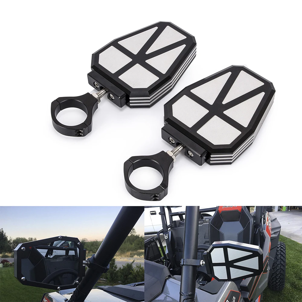 Алюминиевый сплав 1,75 ''UTV внедорожное боковое зеркало для RZR зеркало отрывается с шаровым Универсальным шарниром для Polairs RZR 1000 XP