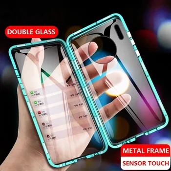 

Magnetic Case For Huawei Mate 30 Pro Mate 20 P30 P40 P20 Lite 10 Honor 8X 9X P Smart Z Double-sided Tempered Glass Cover EEMIA
