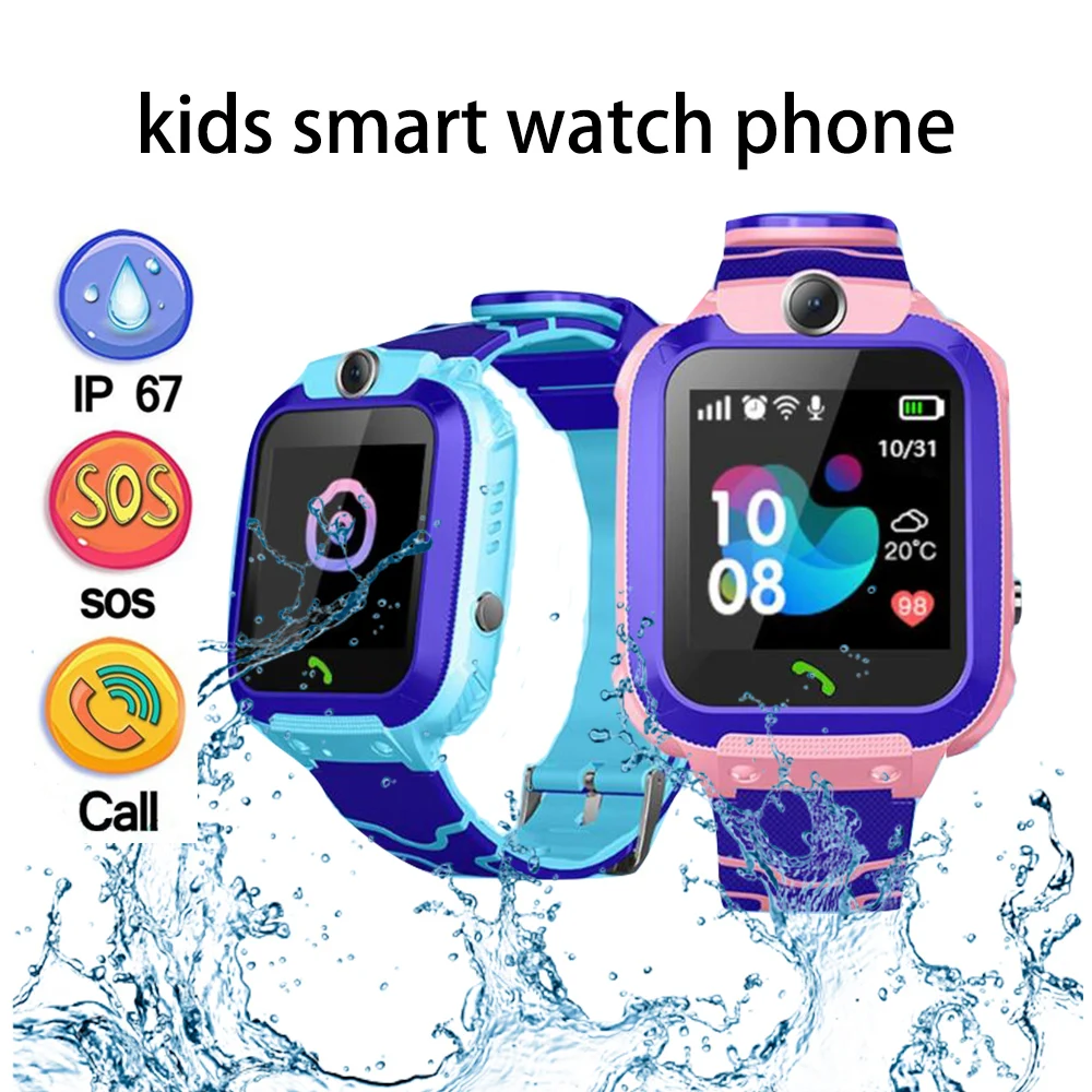 Reloj inteligente IP67 para niños y niñas, reloj inteligente con tarjeta Sim, foto, resistente al agua, regalo para IOS y Android|Relojes inteligentes| - AliExpress