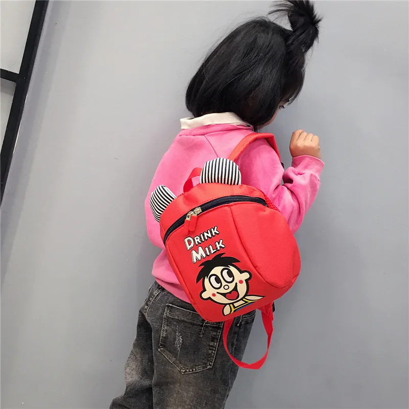 

Cute Mini Backpack Female Baby Anti Lost with Hand Holding Rope Backpack South Korea Children CHILDREN'S Men's 1-2-3-Year-Old