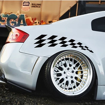 

Car Sticker Funny Lattice Wheel Eyebrow Decoration Sticker For Car Vinly Decals Racing Sport Wrap Film Auto Exterior Car Styling