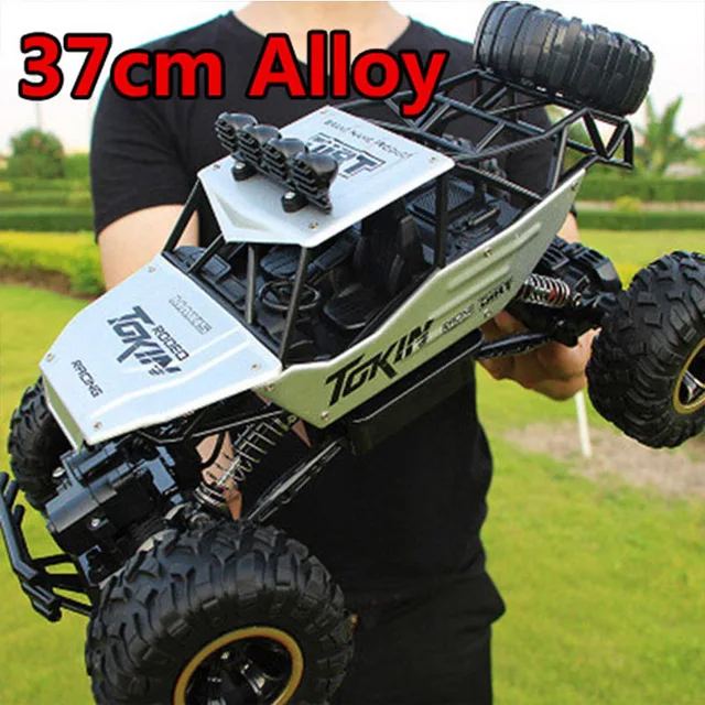 1:12 4WD RC автомобиль обновленная версия 2,4G Радио пульт дистанционного управления автомобиль игрушечный автомобиль высокоскоростной грузовик внедорожный грузовик детские игрушки - Цвет: 37cm alloy