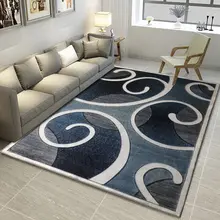 Простая в современном скандинавском стиле Inswind зашифрованное прикроватное одеяло с большим ковром в гостиной, чайный столик, спальни и спальни