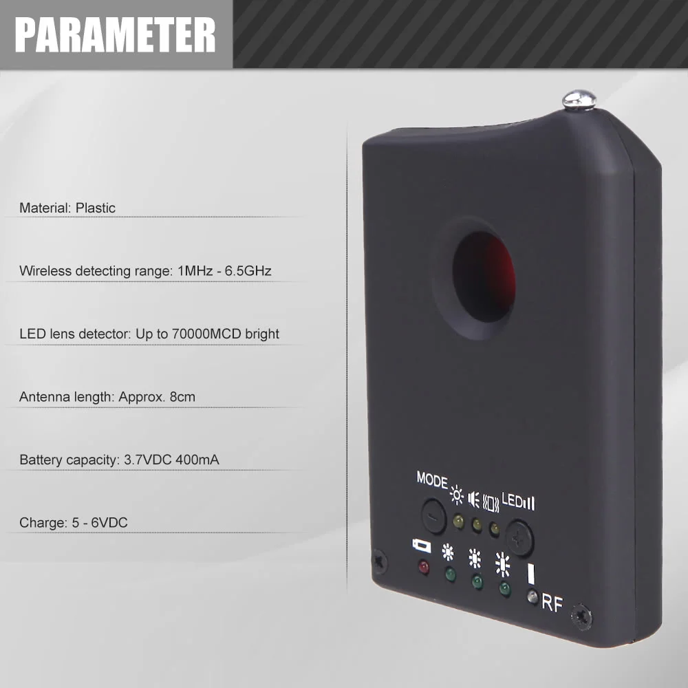 Signal Detector LDRF-DT1 Camera GSM Audio Bug Finder GPS Signal Lens RF Tracker