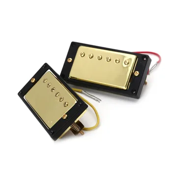 

1 Set Humbucker Double Coil Bridge Neck Pickups Gold For Gb Ls Guitar