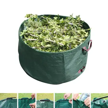 

Green Eco-Friendly Economic Portable Leaf Bag Garden Waste Bag Garbage Storage Bag Leaves Lawn Grass Gardening Debris Yard