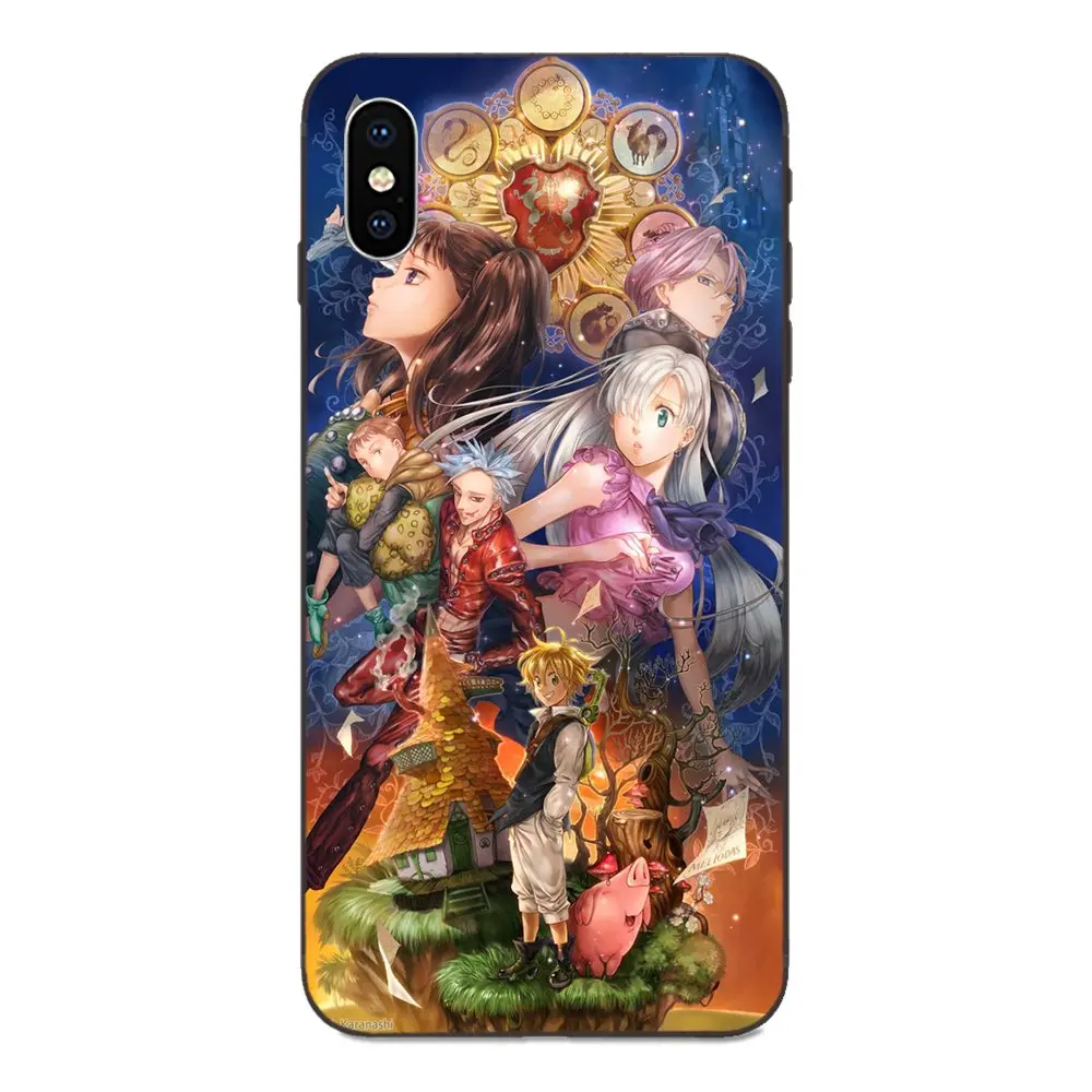 Seven Deadly Sins Meliodas Elizabeth Liones для Apple iPhone 4 4s 5 5S SE 6 6S 7 8 Plus X XS Max XR Diy