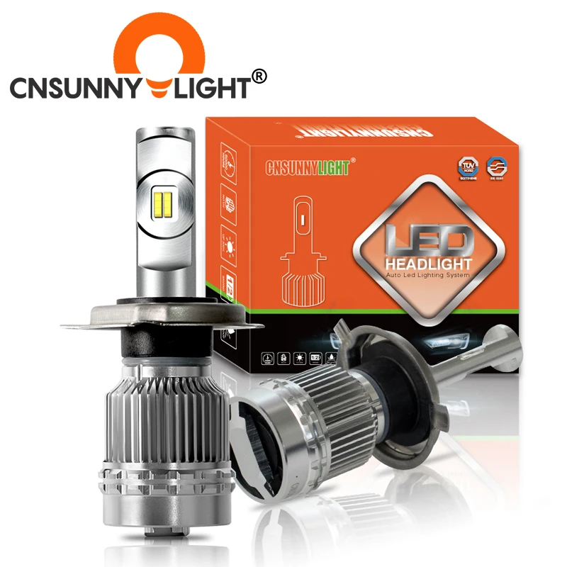 Светодиодный фонарь CNSUNNYLIGHT для грузовиков 24 В H4 Hi/Lo H7 H11 H1 H3 супер яркий 9000LM белый