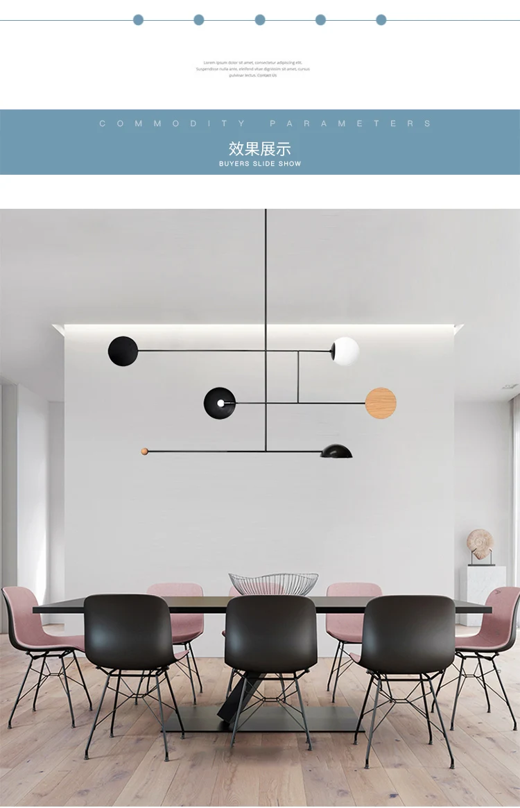 Artpad Creative Chandelier Lighting E27 E14 Ceiling Pole Hanging Light Dining room Bedroom Living room Home Lighting Fixtures