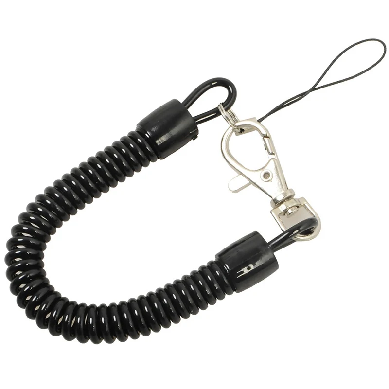 Lobster Clasp Hook Spring Stretchy Coil Keyring Keychain Strap Rope Cord Swivel Clips Key 2021 New | Украшения и аксессуары