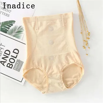 

Inadice Women High Waist Control Panties Fashion Cotton Seamless Black Corset Belt Body Shaper Sexy Underwear Women Clothes