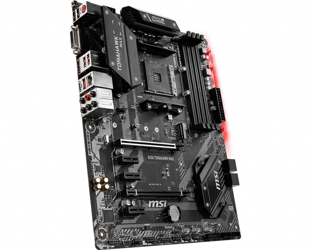 Материнская плата MSI b450 tomahawk max amd ryzen 3rd cpu am4 gaming M.2 USB 3 1 4xDDR4 Crossfire ATX новая