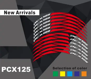 

New tire modification motorcycle sticker auto parts wheel film personality limit reflective decals for HONDA pcx 125 2018-2019